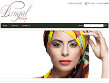 Tablet Screenshot of brugalmakeup.com